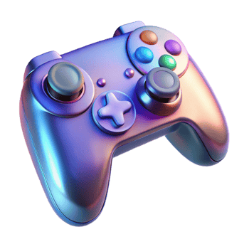 glorious calm victorian Futuristic gaming controller with haptic feedback, NO BACKGROUND with Transparent Background. authentic png