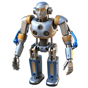 spectacular art deco Advanced robotic exoskeleton with hydraulic actuators, NO BACKGROUND with Transparent Background. premium png