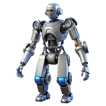 glorious inspired Advanced robotic exoskeleton with hydraulic actuators, NO BACKGROUND with Transparent Background. png