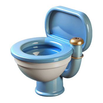 exquisite notable Technical drawing of a toilet fixture NO BACKGROUND with Transparent Background. png
