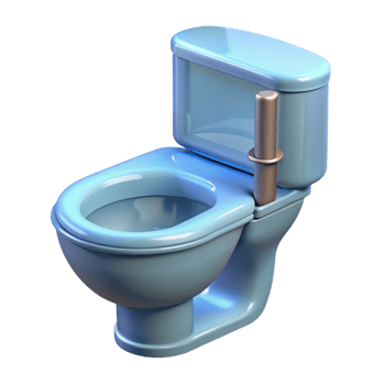dramatic baroque Technical drawing of a toilet fixture NO BACKGROUND with Transparent Background. sharp png