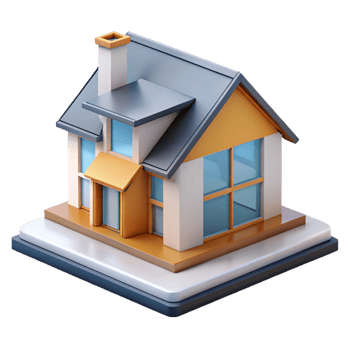 ethereal alluring Architectural rendering of a house number NO BACKGROUND with Transparent Background. sharp png