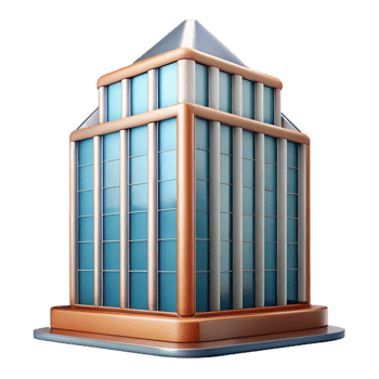 alluring industrial Architectural detail of a skyscraper facade panel NO BACKGROUND with Transparent Background. professional png