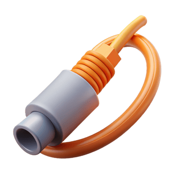 picturesque memorable Fiber optic cable with connector NO BACKGROUND with Transparent Background. png