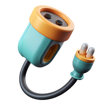 impressive dramatic classic Electric car charging cable NO BACKGROUND with Transparent Background. expertly shot png
