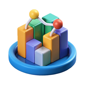 quintessential contemporary Big data analytics graph NO BACKGROUND with Transparent Background. perfect clarity png