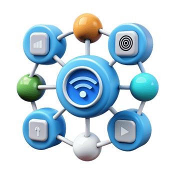 sumptuous unparalleled Internet of things network diagram NO BACKGROUND with Transparent Background. png