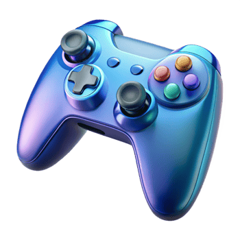 mesmerizing mid-century Gaming console controller NO BACKGROUND with Transparent Background. refined png