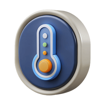romantic splendid Smart thermostat with temperature display NO BACKGROUND with Transparent Background. professional png