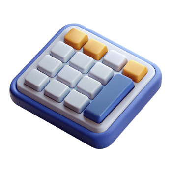 striking harmonious elegant Wireless keyboard with numeric keypad NO BACKGROUND with Transparent Background. 4K png