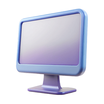 extraordinary futuristic Computer monitor with thin bezel NO BACKGROUND with Transparent Background. museum quality png