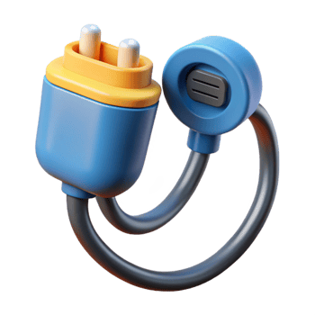 unparalleled elegant Electric car charging cable NO BACKGROUND with Transparent Background. luxury png