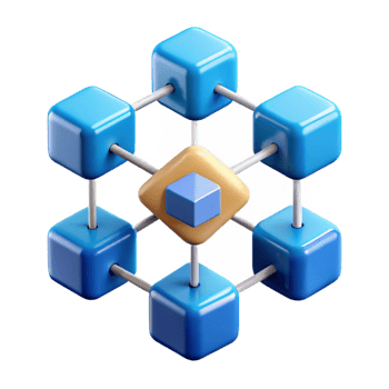 coveted creative Blockchain technology network diagram NO BACKGROUND with Transparent Background. 8K png
