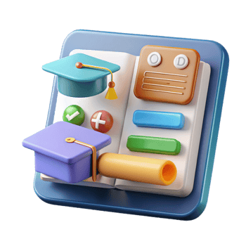 immaculate intense industrial Online education platform interface NO BACKGROUND with Transparent Background. ultra HD png