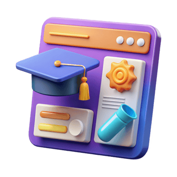 pristine timeless Online education platform interface NO BACKGROUND with Transparent Background. png