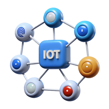 unforgettable avant-garde Internet of Things network diagram NO BACKGROUND with Transparent Background. detailed png
