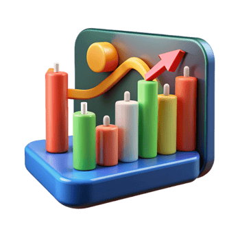 dramatic harmonious gothic Financial technology stock market chart NO BACKGROUND with Transparent Background. high resolution png