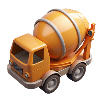 unforgettable traditional Concrete mixer truck drum, NO BACKGROUND with Transparent Background. flawless png