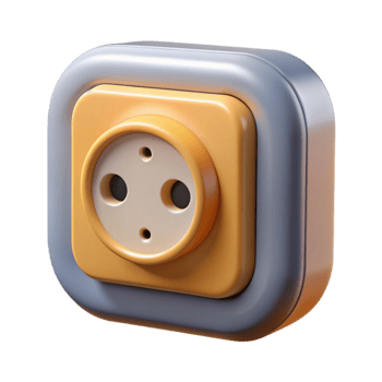pristine artistic Electrical outlet, NO BACKGROUND with Transparent Background. elite png