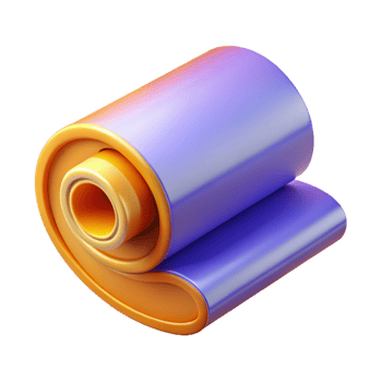 picturesque whimsical abstract Roll of wallpaper, NO BACKGROUND with Transparent Background. precision png