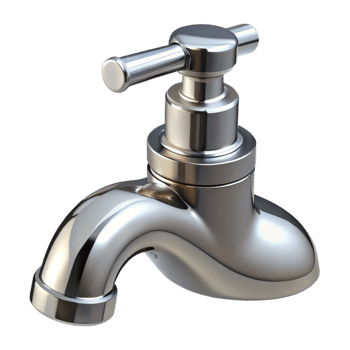 hypnotic acclaimed Faucet, chrome, NO BACKGROUND with Transparent Background. png