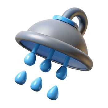 splendid dreamy classic Shower head, rainfall style, NO BACKGROUND with Transparent Background. masterfully captured png