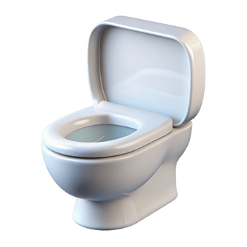radiant harmonious modern Toilet, white, modern, NO BACKGROUND with Transparent Background. exclusive png