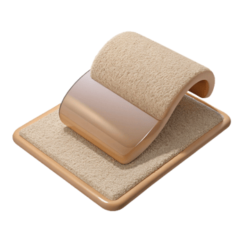 signature elegant Carpet sample, beige, NO BACKGROUND with Transparent Background. studio quality png
