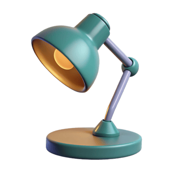 picturesque artistic Lamp, modern, table lamp, NO BACKGROUND with Transparent Background. precision png