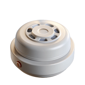 melancholic radiant Smoke detector, white, NO BACKGROUND with Transparent Background. high resolution png
