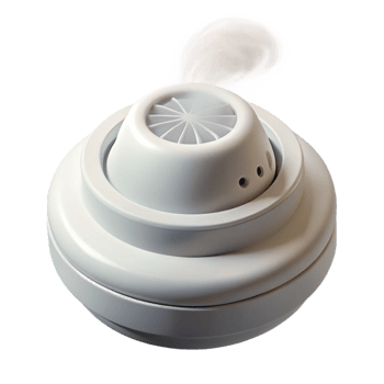 spectacular sought-after Smoke detector, white, NO BACKGROUND with Transparent Background. png