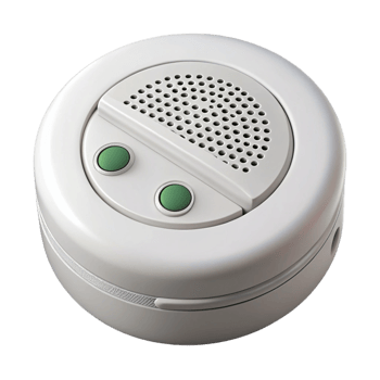 majestic notable Carbon monoxide detector, white, NO BACKGROUND with Transparent Background. png