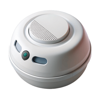 striking remarkable Carbon monoxide detector, white, NO BACKGROUND with Transparent Background. png