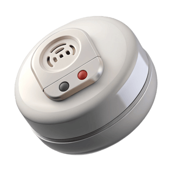 standout abstract Carbon monoxide detector, white, NO BACKGROUND with Transparent Background. ultra HD png