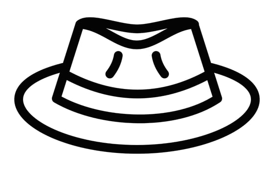 A hat icon on a white background vector