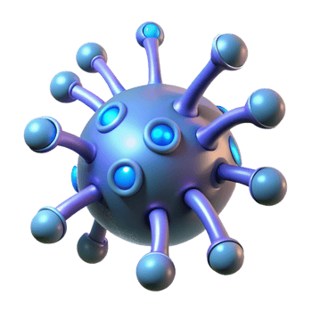 stunning industrial Alien spore with bioluminescent filaments NO BACKGROUND with Transparent Background. ultra HD png