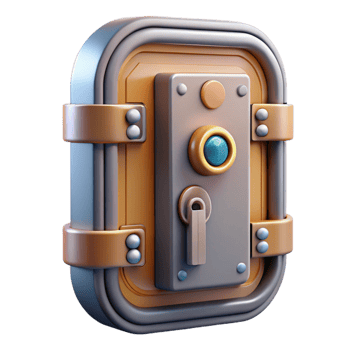quintessential organic Highly detailed spaceship door with locking mechanism NO BACKGROUND with Transparent Background. elite png