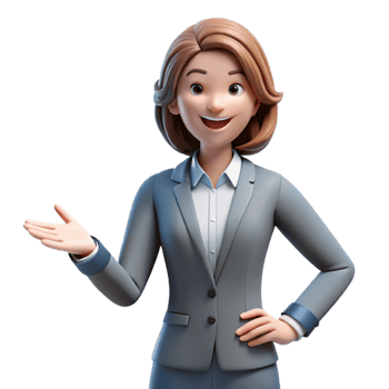 intense extraordinary Smiling businesswoman in a pantsuit. NO BACKGROUND with Transparent Background. flawless png