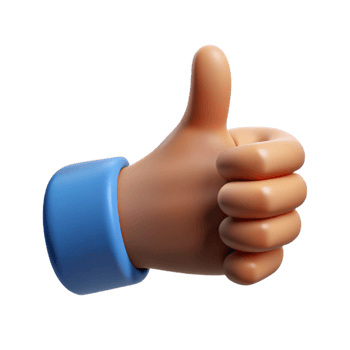 inspired coastal Human hand giving a thumbs up. NO BACKGROUND with Transparent Background. high resolution png