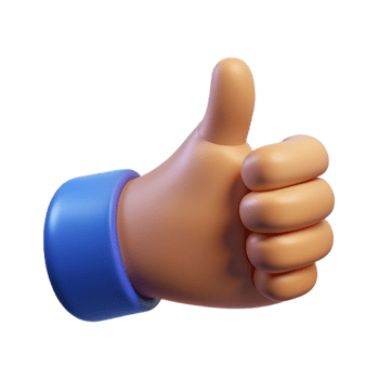 dramatic majestic Human hand giving a thumbs up. NO BACKGROUND with Transparent Background. top-tier png
