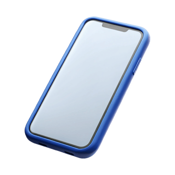 exceptional impressionist Mobile phone displaying a blank screen. NO BACKGROUND with Transparent Background. handcrafted png