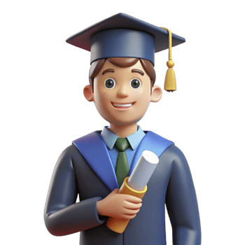 inspired coastal Graduate in cap and gown holding diploma, NO BACKGROUND with Transparent Background. exclusive png