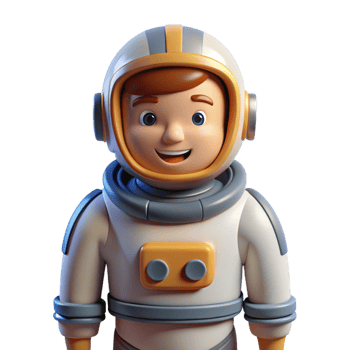 inspired traditional Astronaut in spacesuit, NO BACKGROUND with Transparent Background. 8K png