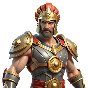 rare futuristic Ares, God of War, in full battle armor. NO BACKGROUND with Transparent Background. high quality png