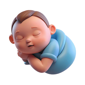 mesmerizing renaissance Sleeping newborn, peaceful, NO BACKGROUND with Transparent Background. genuine png