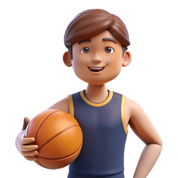 glorious artistic Athlete, holding basketball, NO BACKGROUND with Transparent Background. genuine png