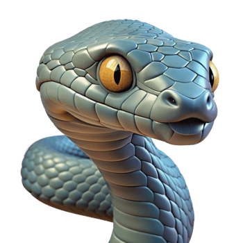wonderful intense bohemian Snake, portrait, NO BACKGROUND with Transparent Background. top-tier png