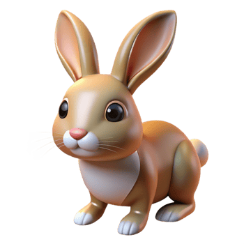 enchanting sought-after A rabbit, NO BACKGROUND with Transparent Background. png