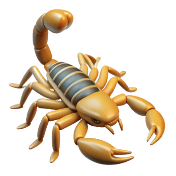 gorgeous notable A scorpion, NO BACKGROUND with Transparent Background. png