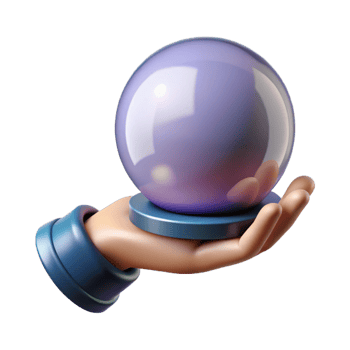 enchanting signature A single, withered hand clutching a crystal ball. NO BACKGROUND with Transparent Background. png